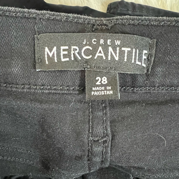 J.crew Womens Mercantile J5498 Straight Leg Jean Black Pockets Mid Rise Denim 28 - Picture 9 of 11
